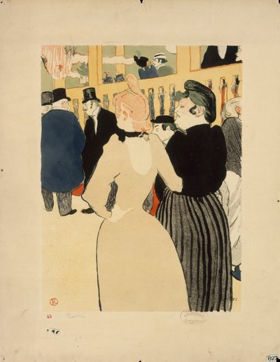 La Goulue and Her Sister by Henri de Toulouse Lautrec